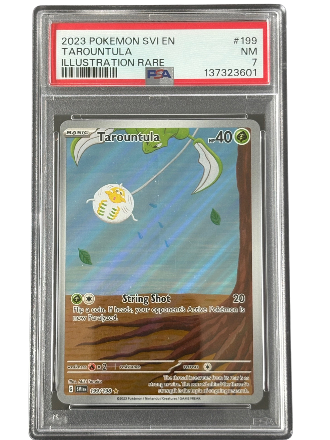 Tarountula 199/198 SVI ENG 2023 PSA 7 (NM)