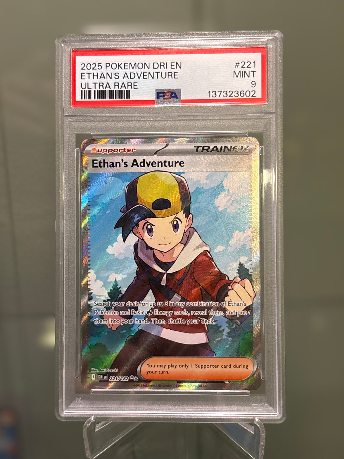 Ethan's Adventure 221/182 DRI ENG 2025 PSA 9 Mint