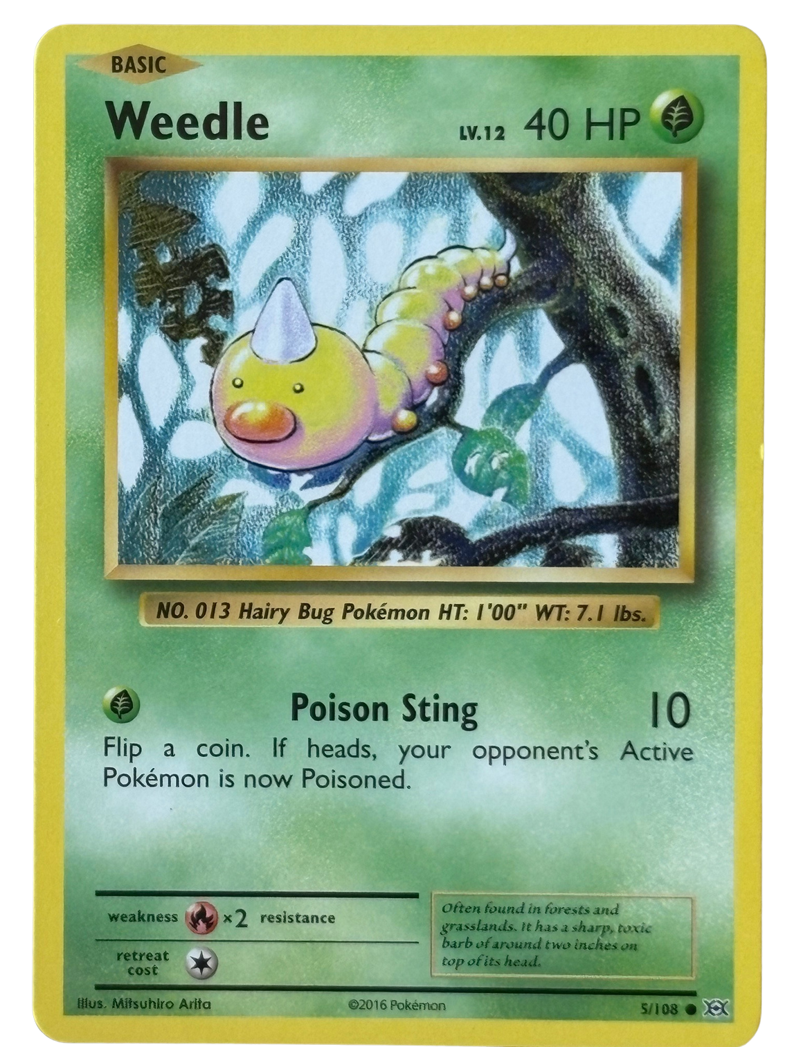 Weedle ENG 2016 (NM)