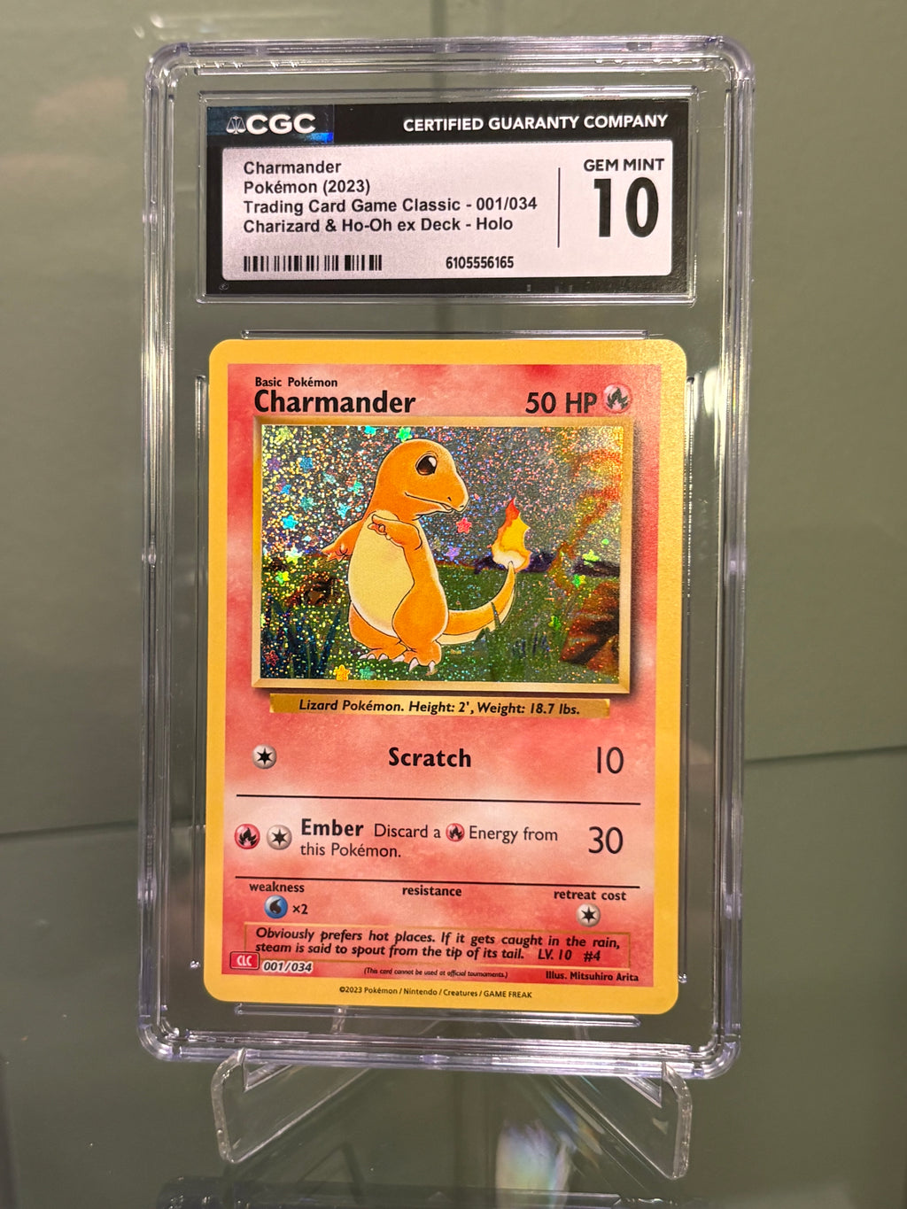 Charmander 001/034 ENG 2023 CGC 10