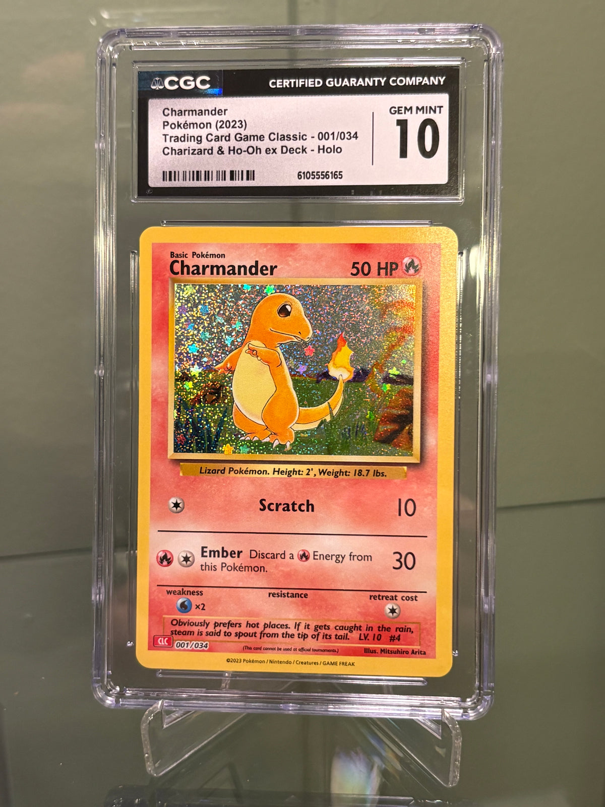Charmander 001/034 ENG 2023 CGC 10