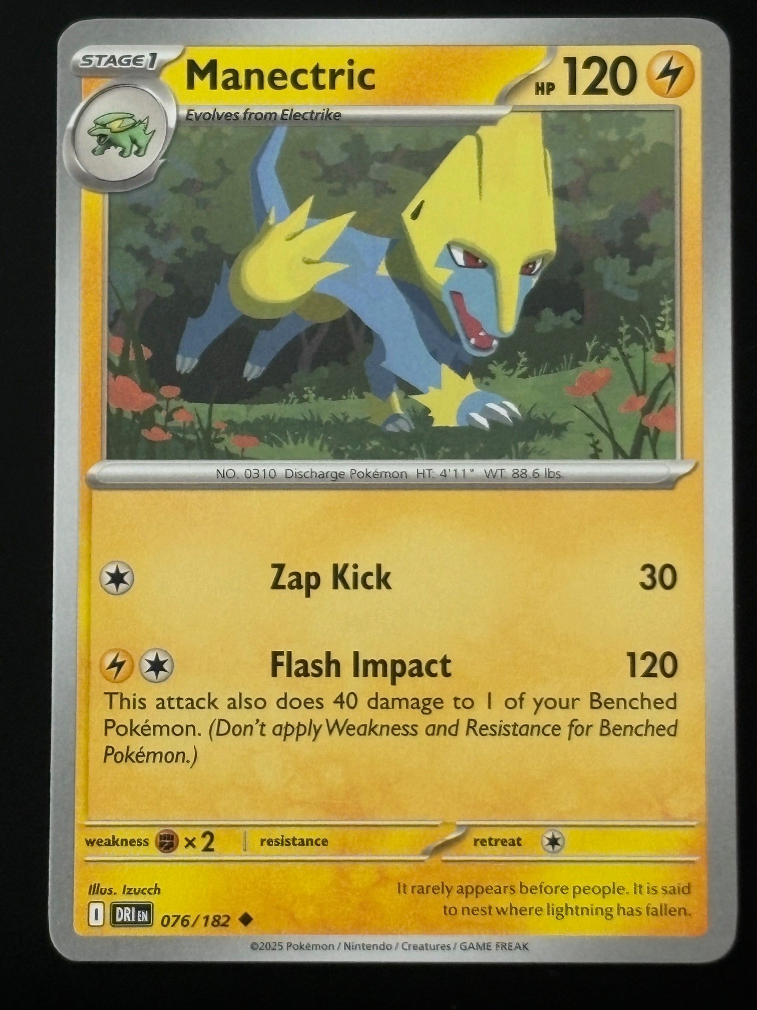 Manectric 076/182 DRI ENG 2025 (NM)