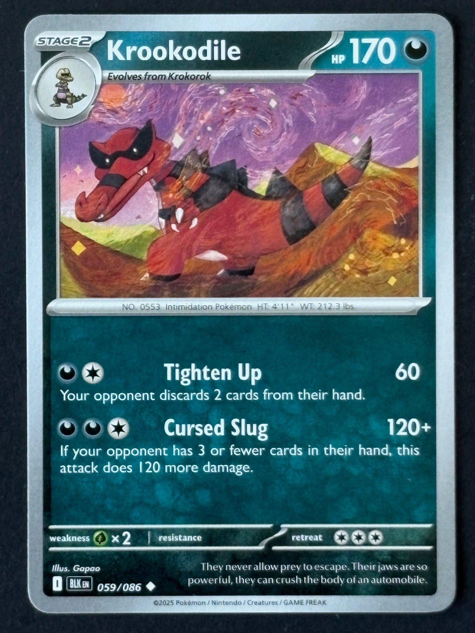 Krookodile 059/086 BLK ENG 2025 (NM)