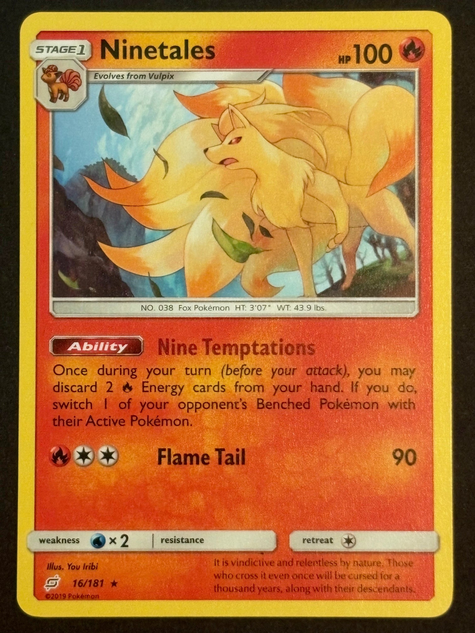 Ninetales 16/181 TEAM ENG 2019 (NM)