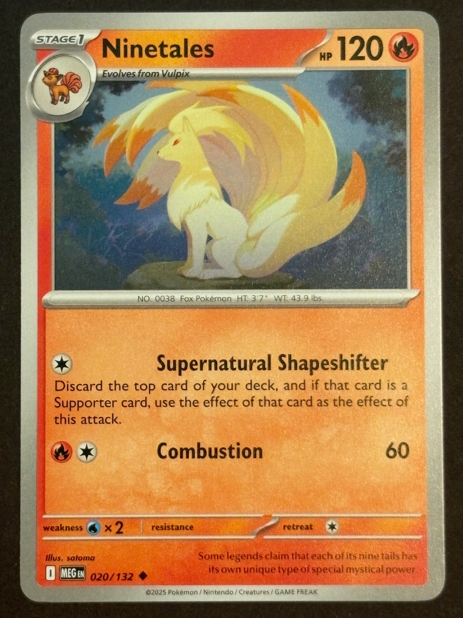 Ninetales 020/132 MEG ENG 2025 (NM)