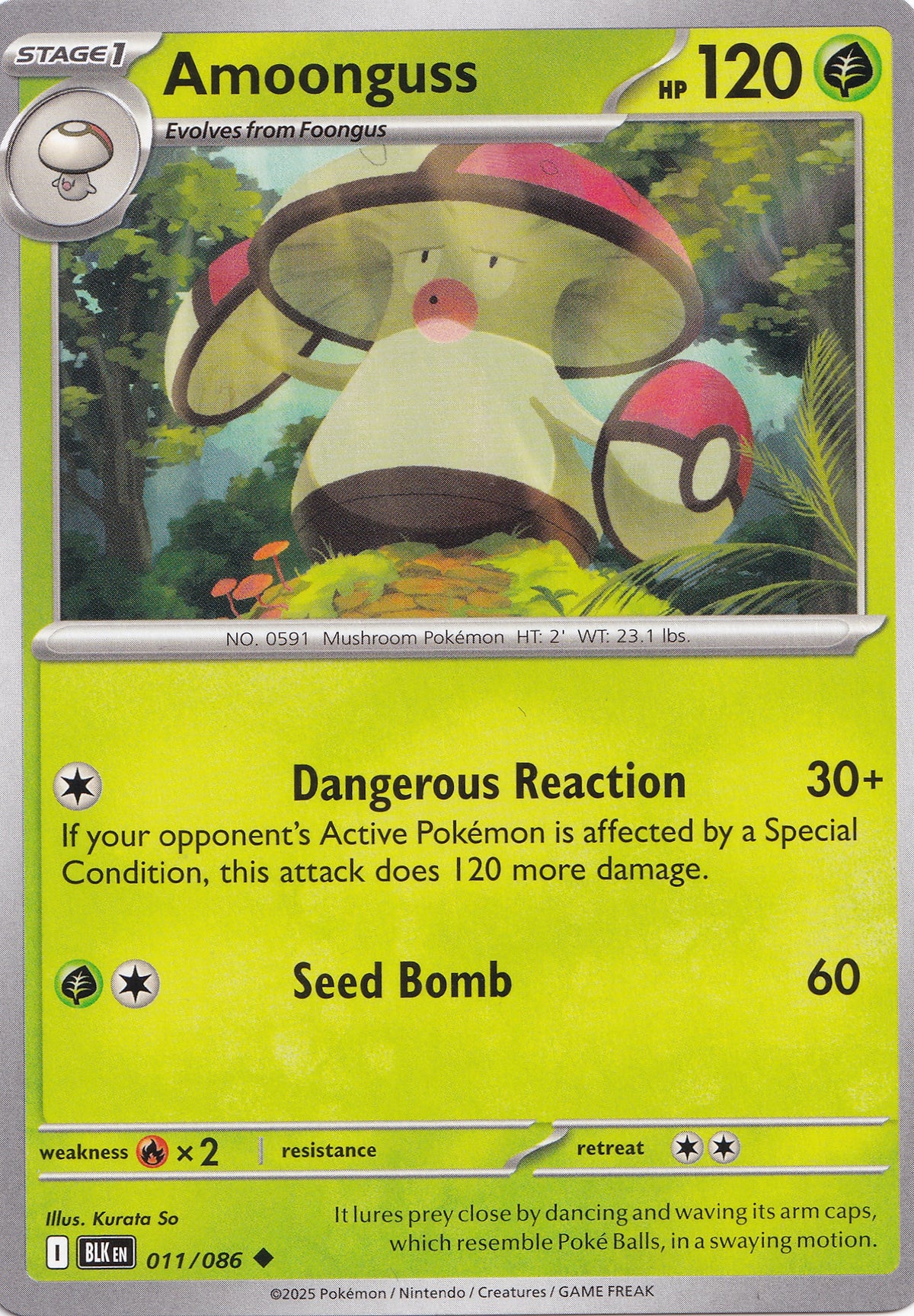 Amoonguss 011/086 BLK EN (NM)