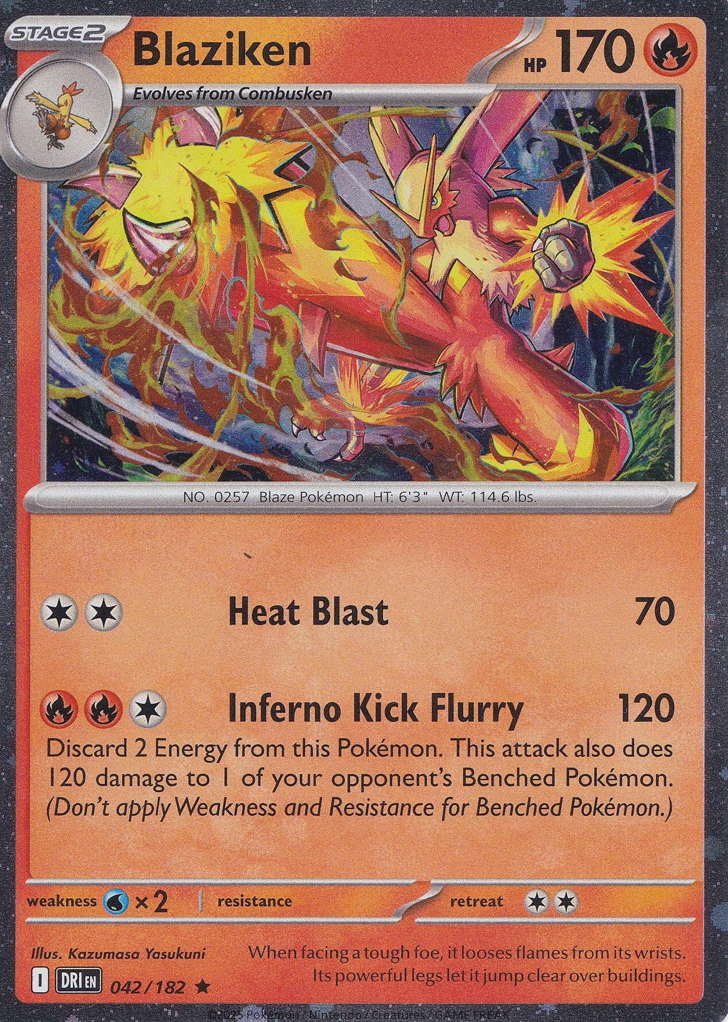 Blaziken 042/182 DRI ENG 2025 (NM)