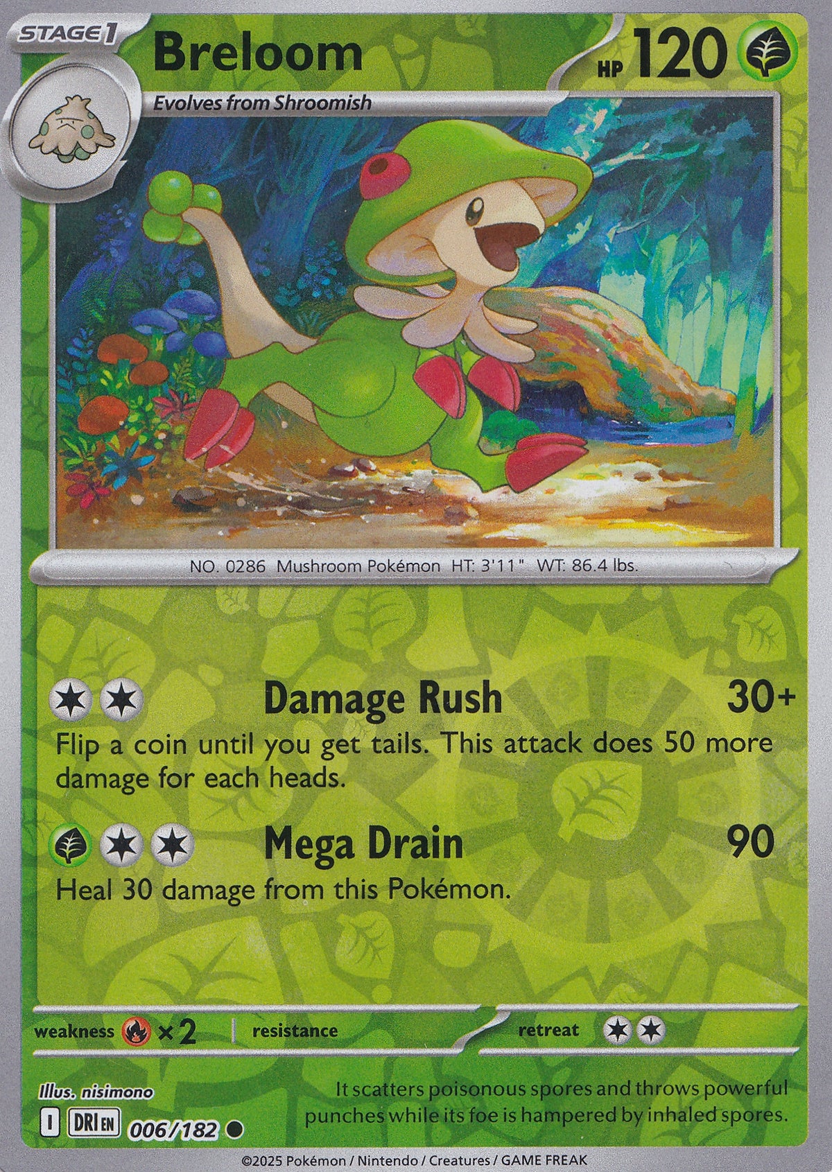 Breloom 006/182 DRI EN RH (NM)