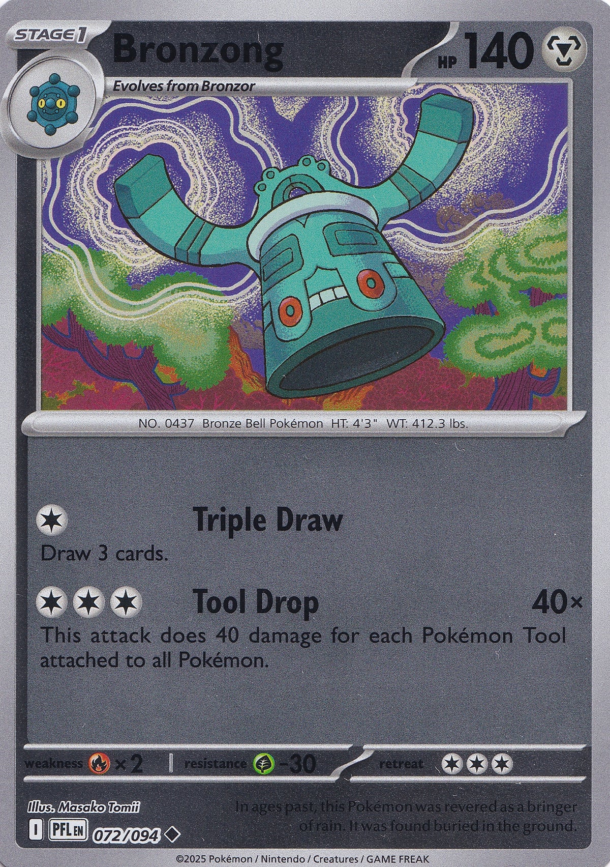 Bronzong 072/094 PFL ENG 2025 (NM)