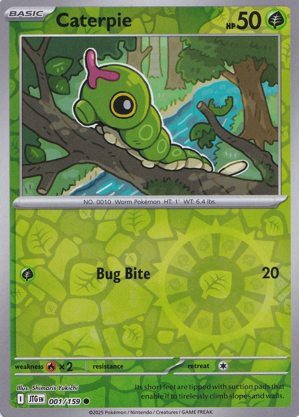 Caterpie 001/159 JTG EN RH (NM)