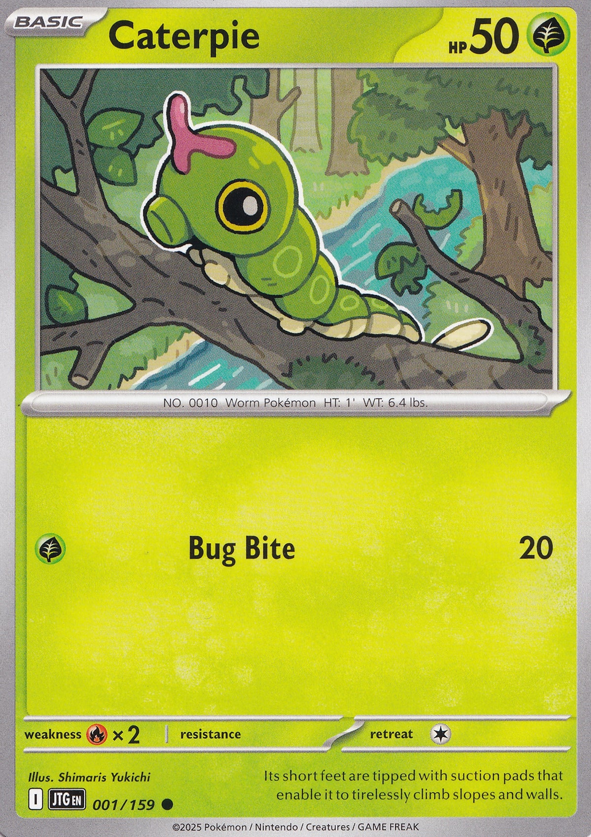 Caterpie 001/159 JTG EN (NM)