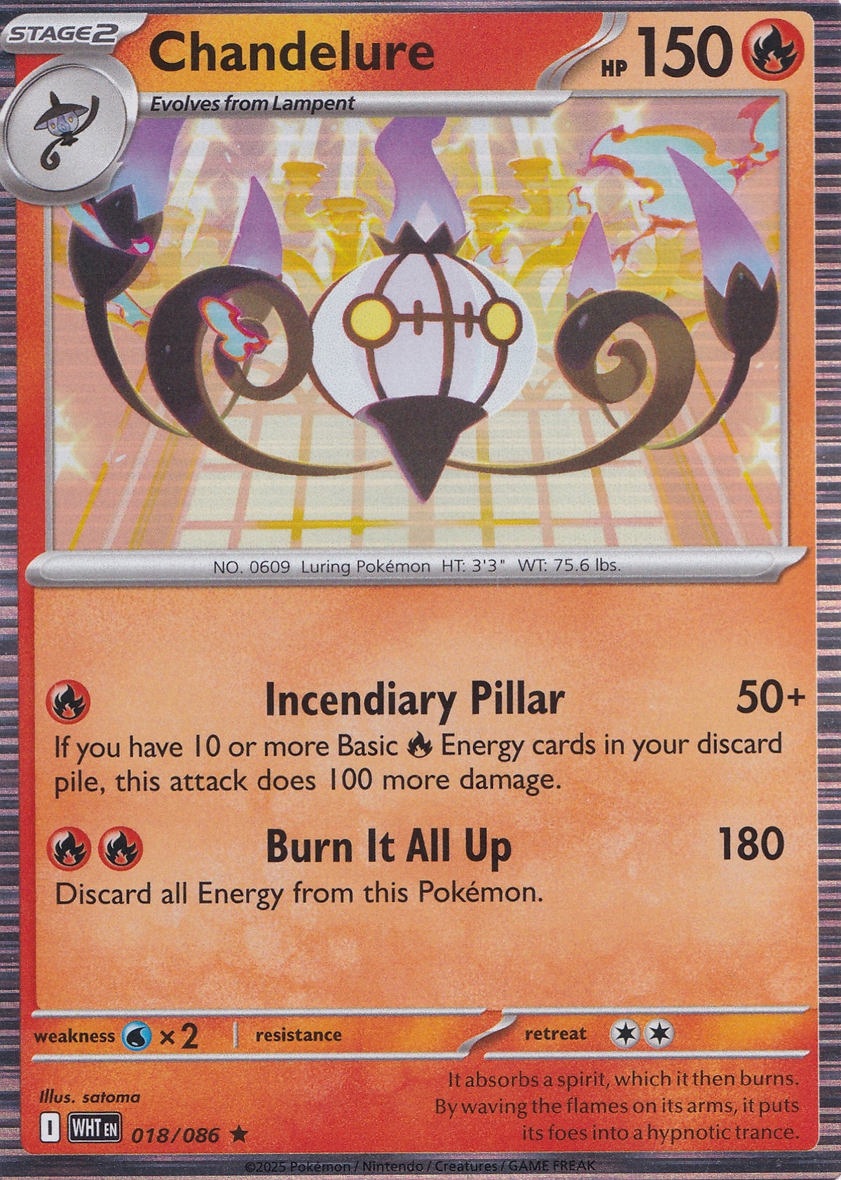 Chandelure 018/086 WHT ENG 2025 (NM)