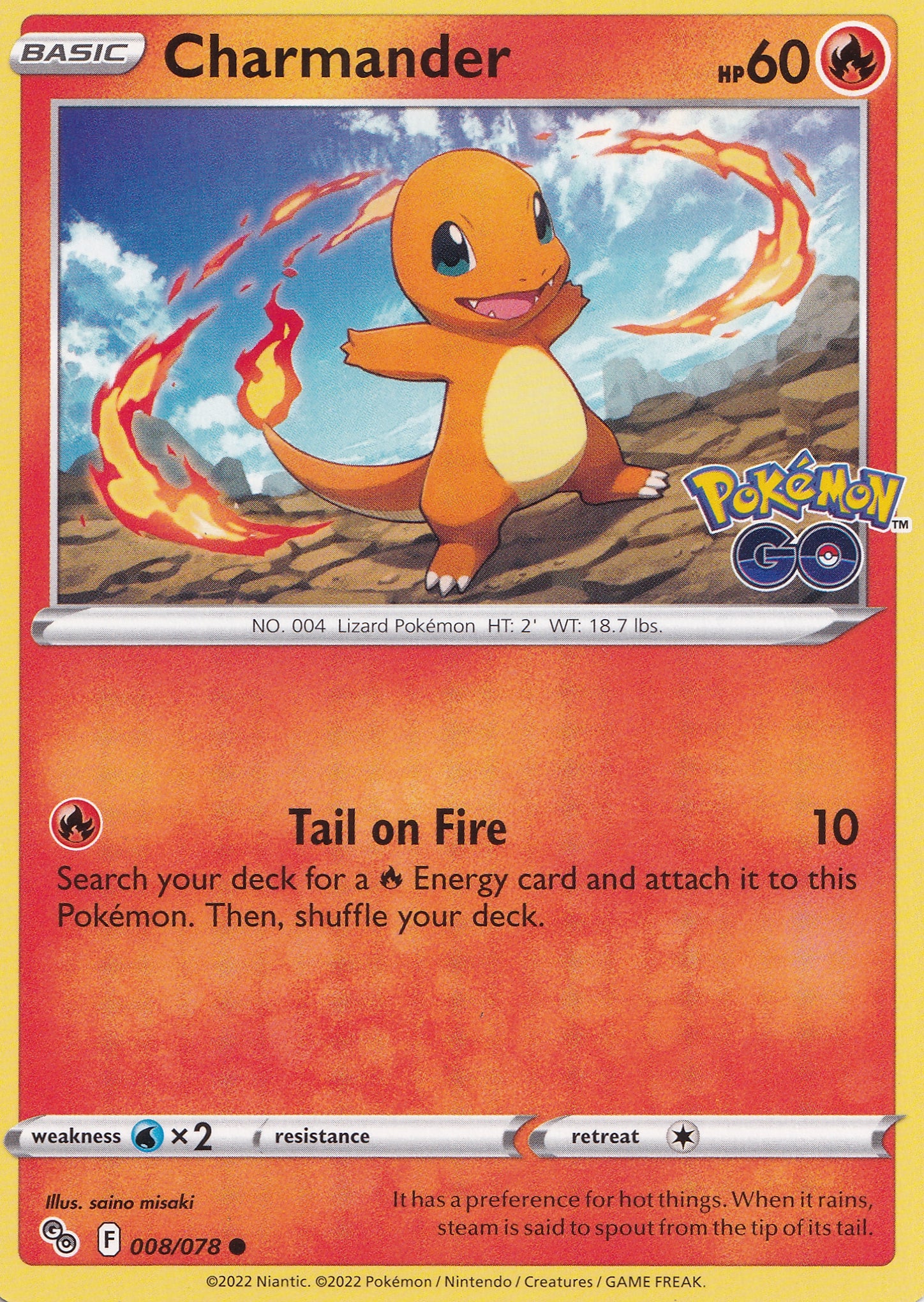 Charmander 008/078 PGO ENG 2022 (NM)