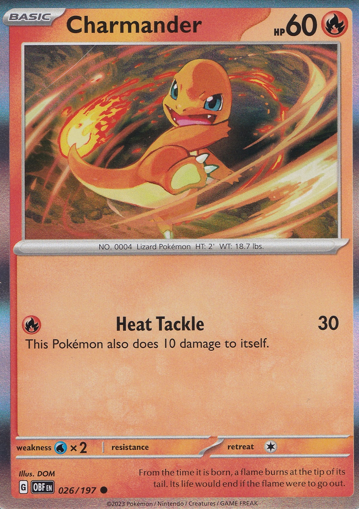 Charmander 026/197 OBF ENG 2023 HOLO (NM)