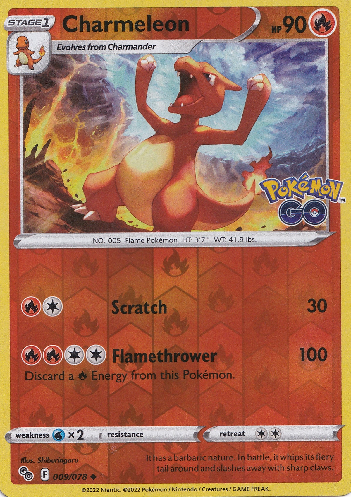 Charmeleon 009/078 PGO ENG 2022 RH (NM)