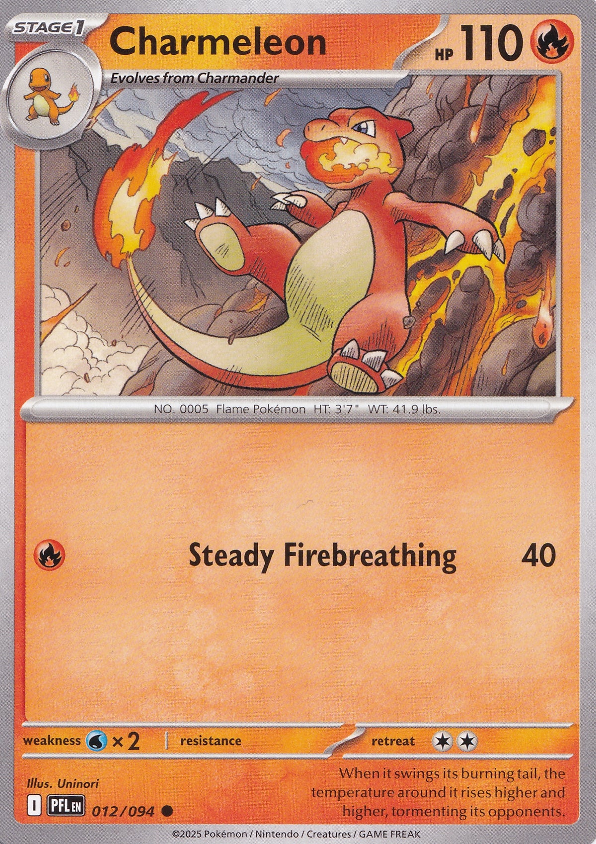 Charmeleon 012/094 PFL ENG 2025 (NM)