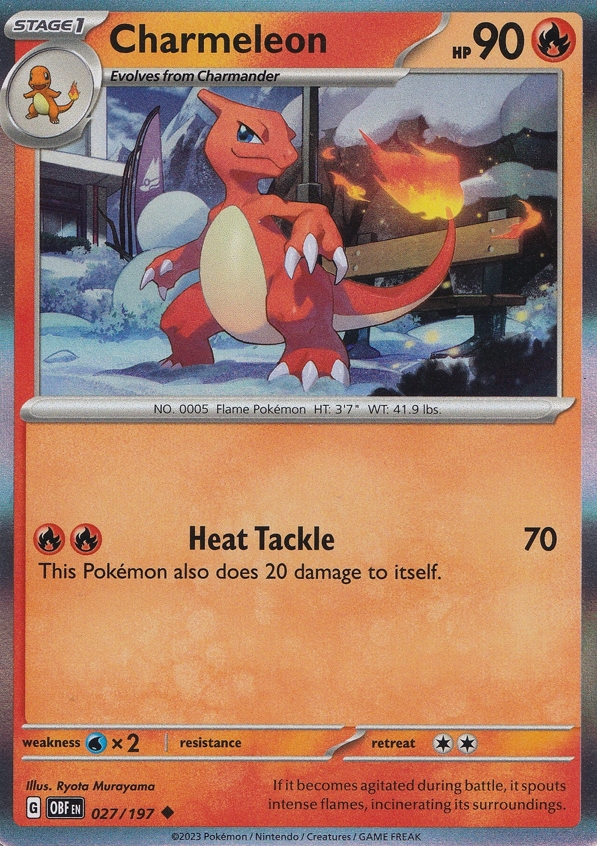 Charmeleon 027/197 OBF ENG 2023 HOLO (NM)