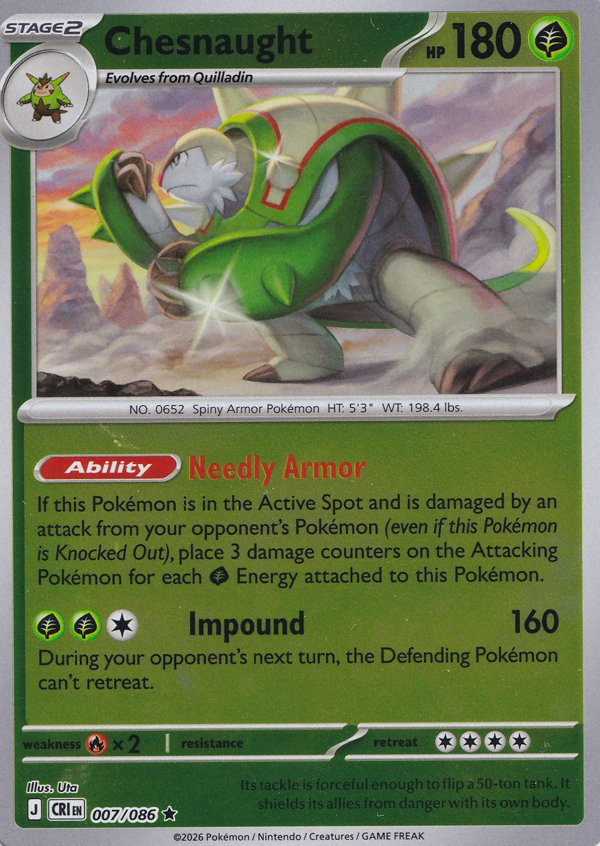 Chesnaught 007/086 CRI EN RH (NM)