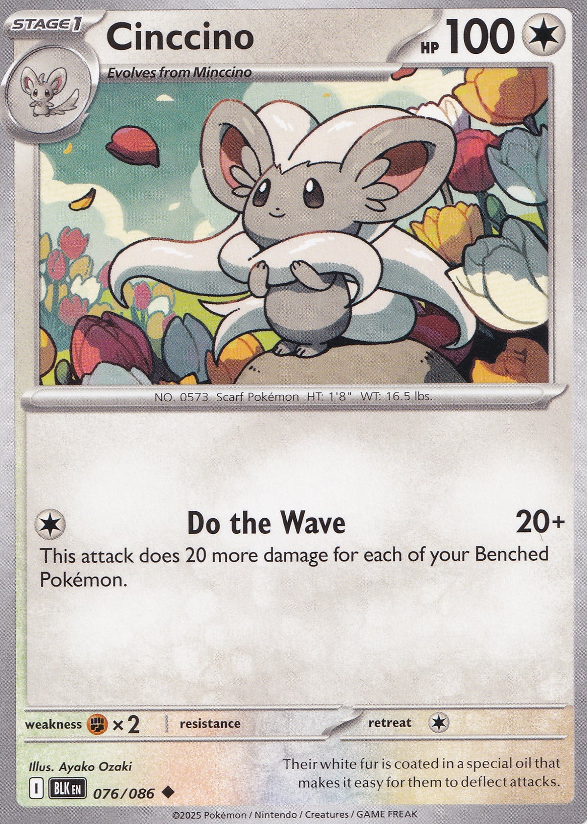 Cinccino 076/086 BLK EN (NM)