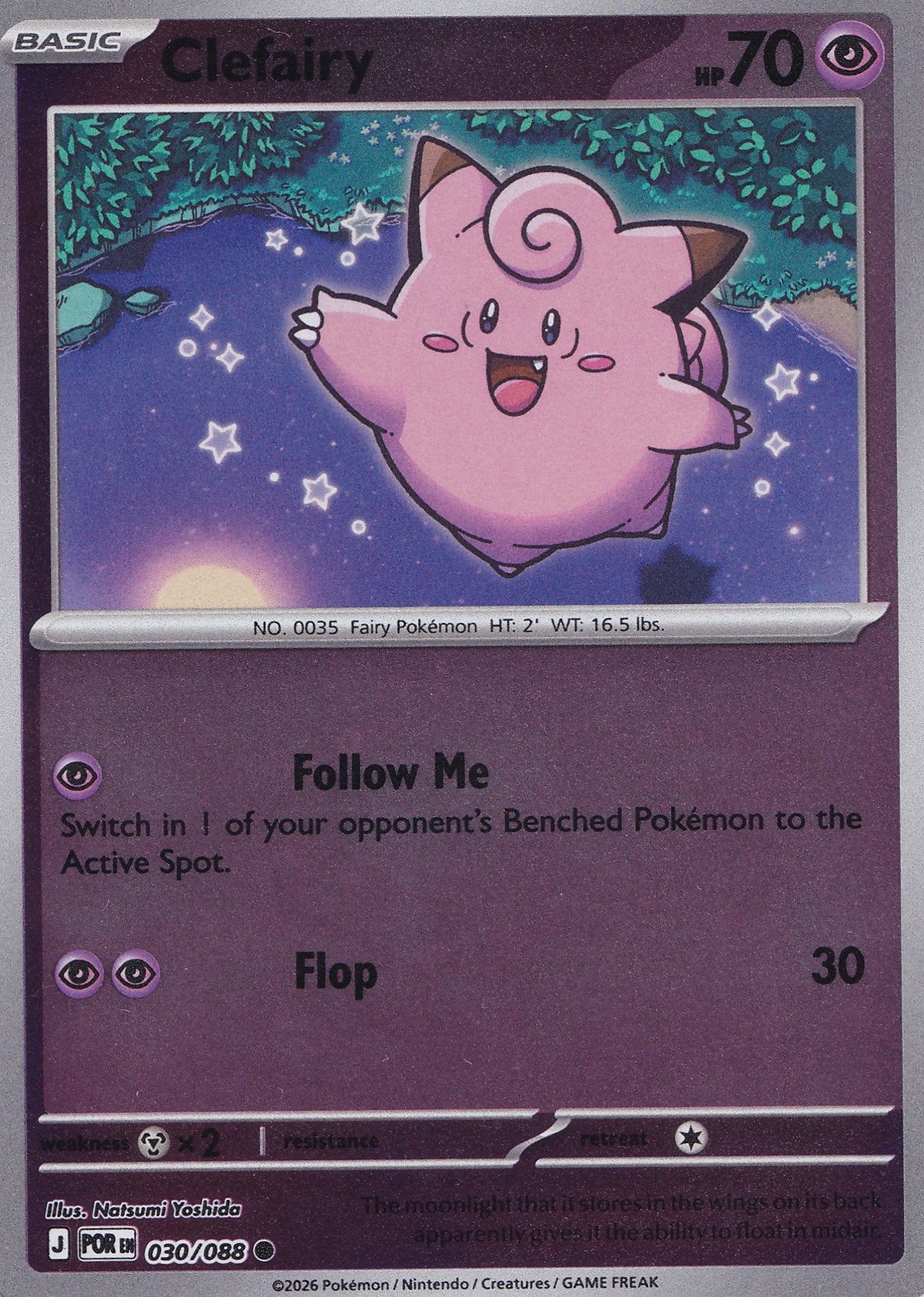 Clefairy 030/088 POR ENG RH (NM)