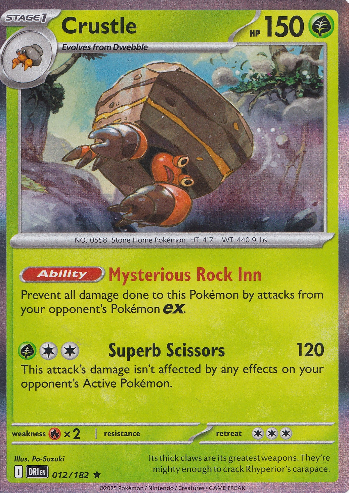 Crustle 012/182 DRI EN HOLO (NM)