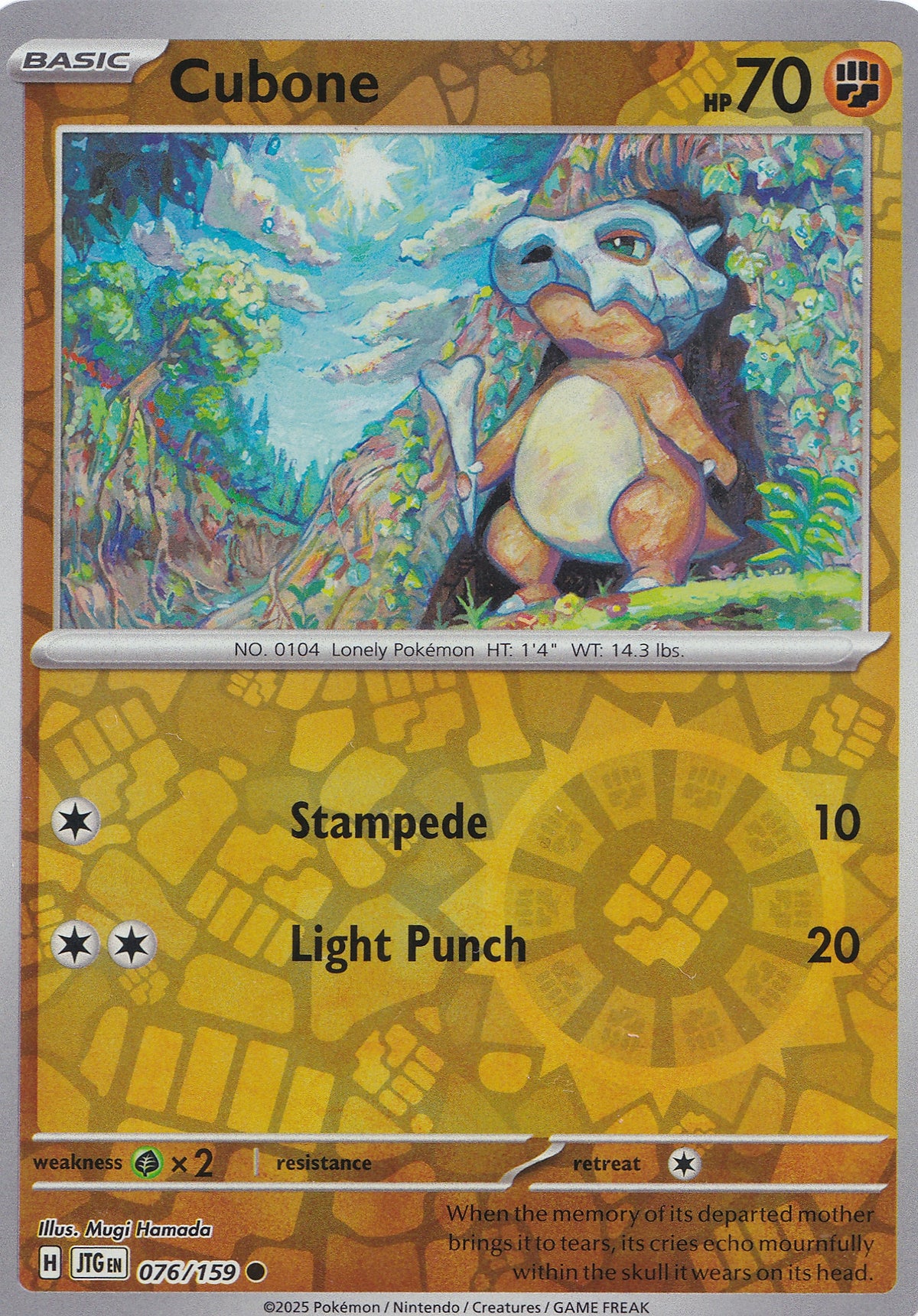 Cubone 076/159 JTG EN (NM)
