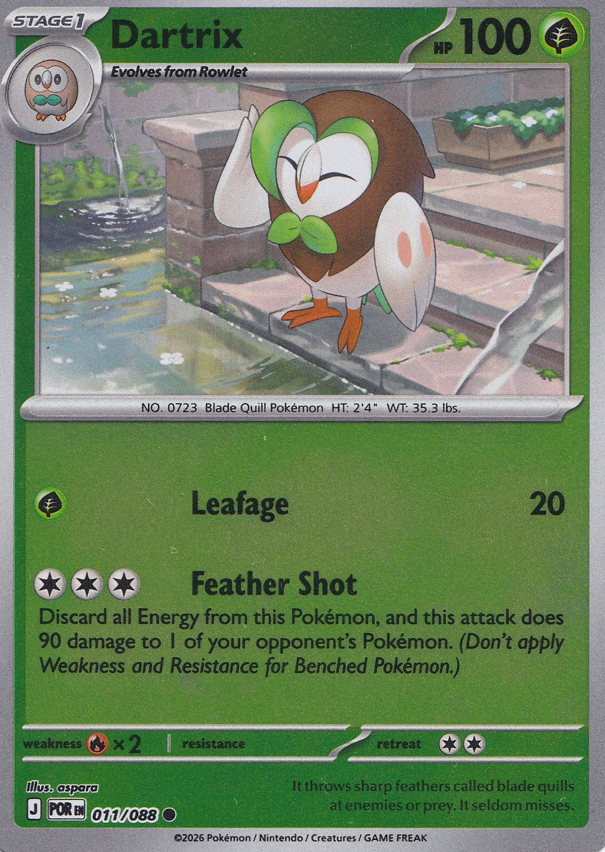 Dartrix 011/088 POR ENG RH (NM)