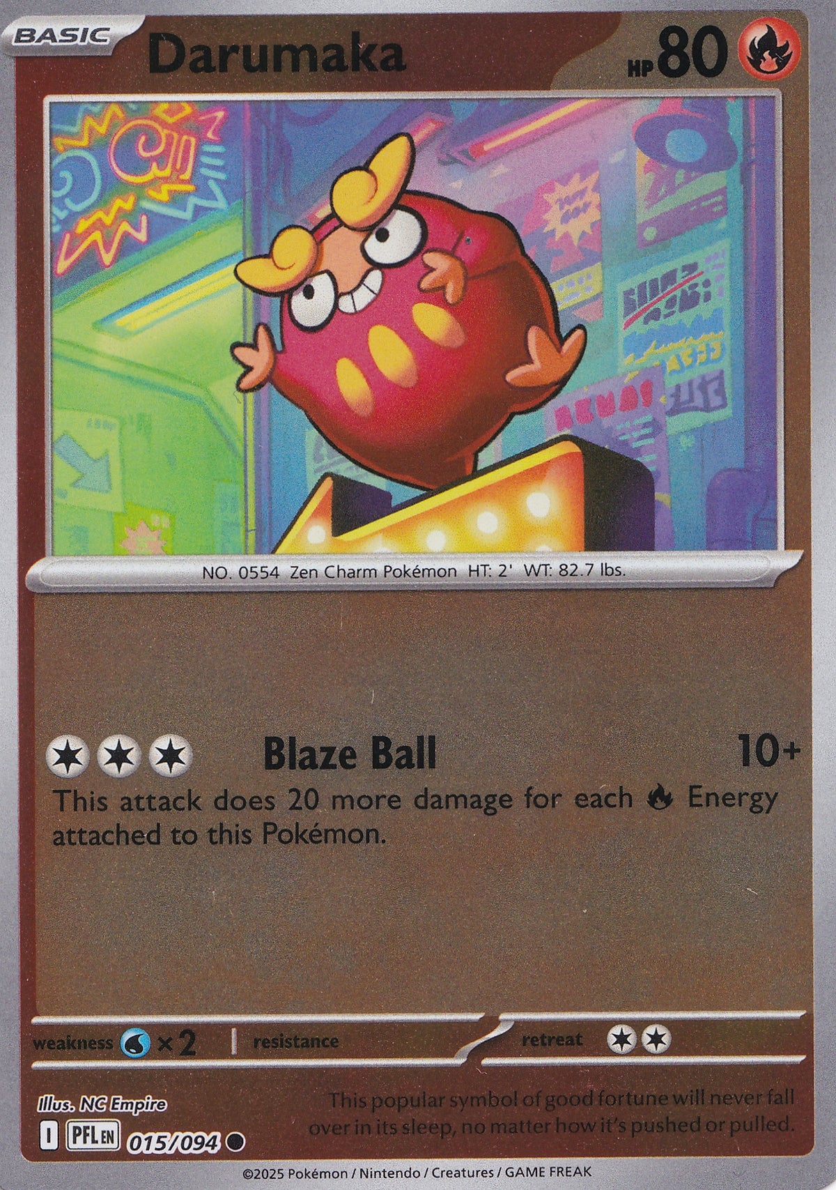 Darumaka 015/094 PFL ENG 2025 (NM)