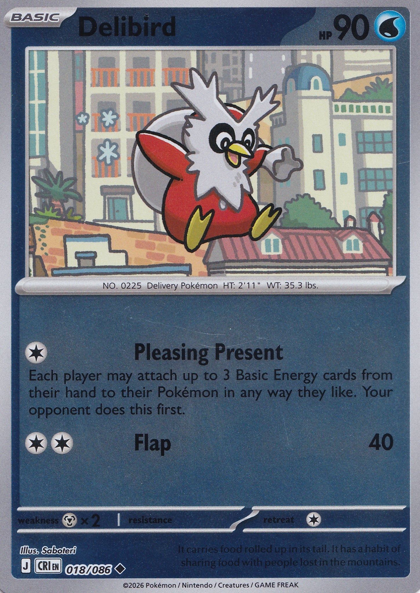 Delibird 018/086 CRI ENG 2026 (NM)