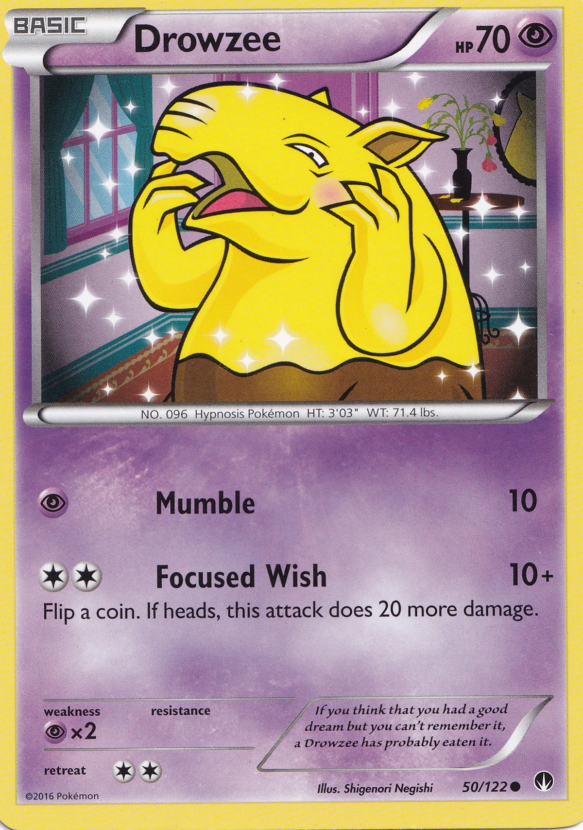 Drowzee 50/122 BKP EN (LP)