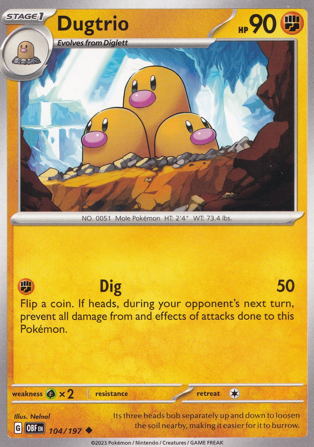 Dugtrio 104/197 OBF EN (NM)