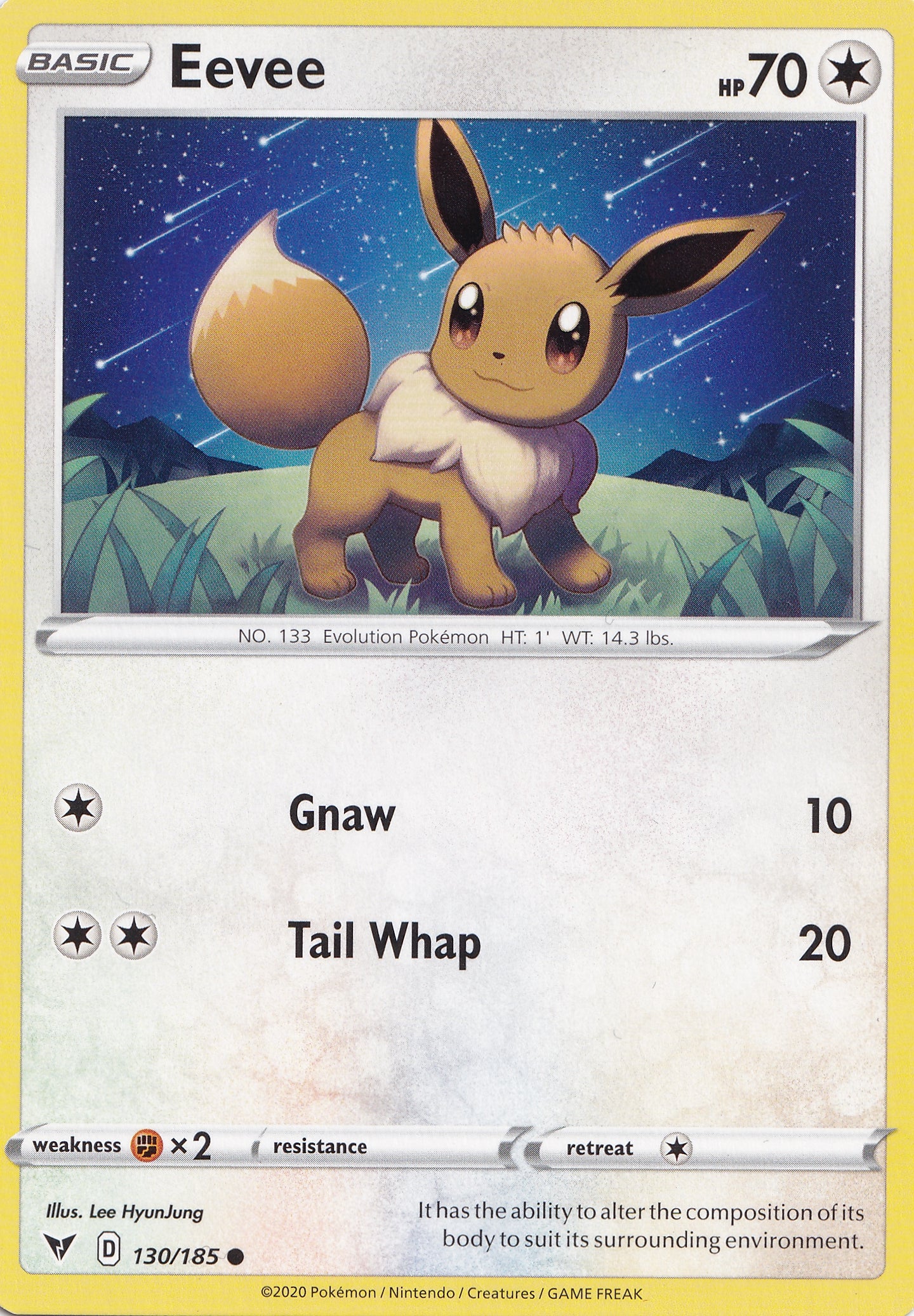 Eevee 130/185 VIVID ENG 2020 (NM)