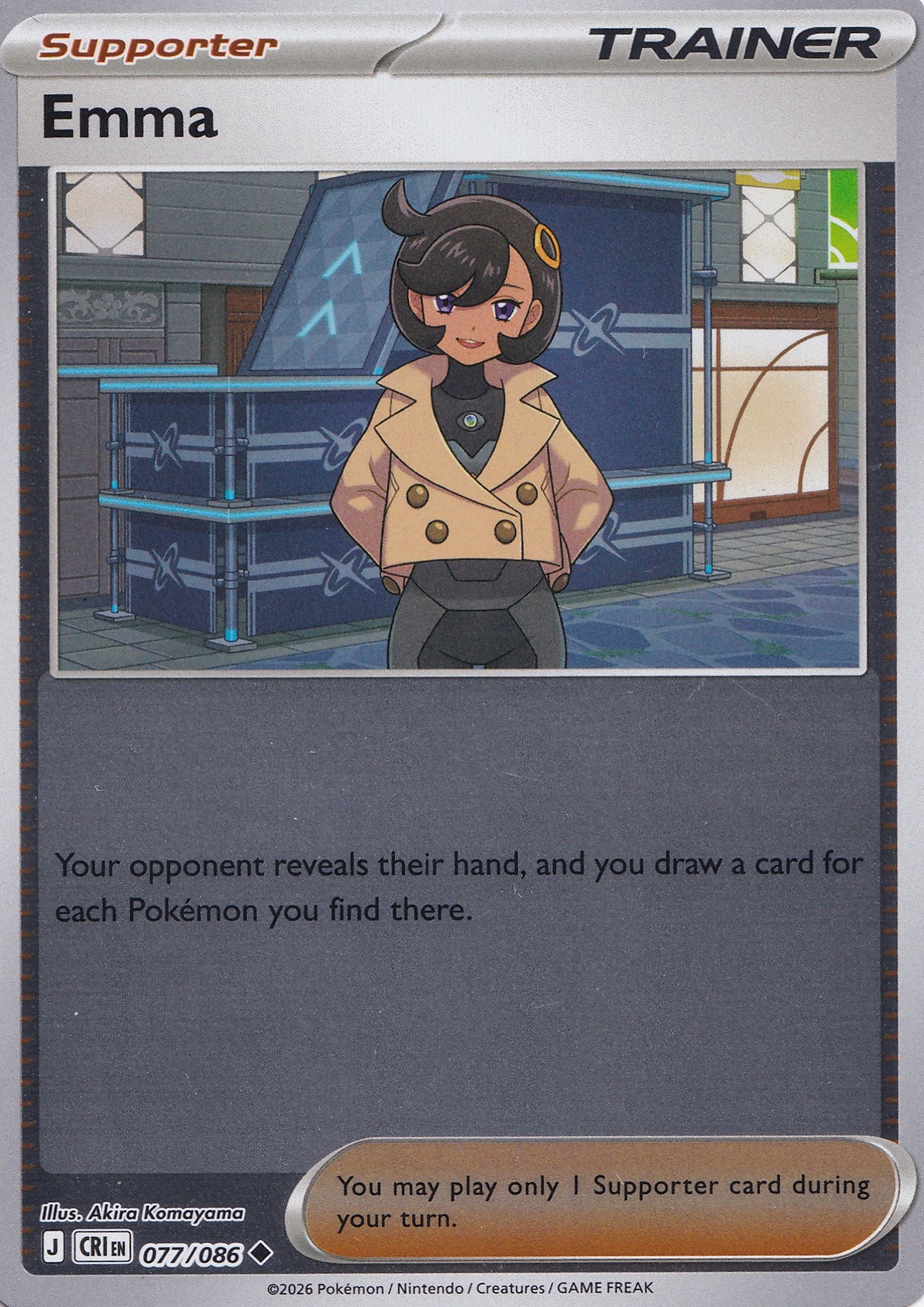 Emma 077/086 CRI EN REVERSE HOLO (NM)