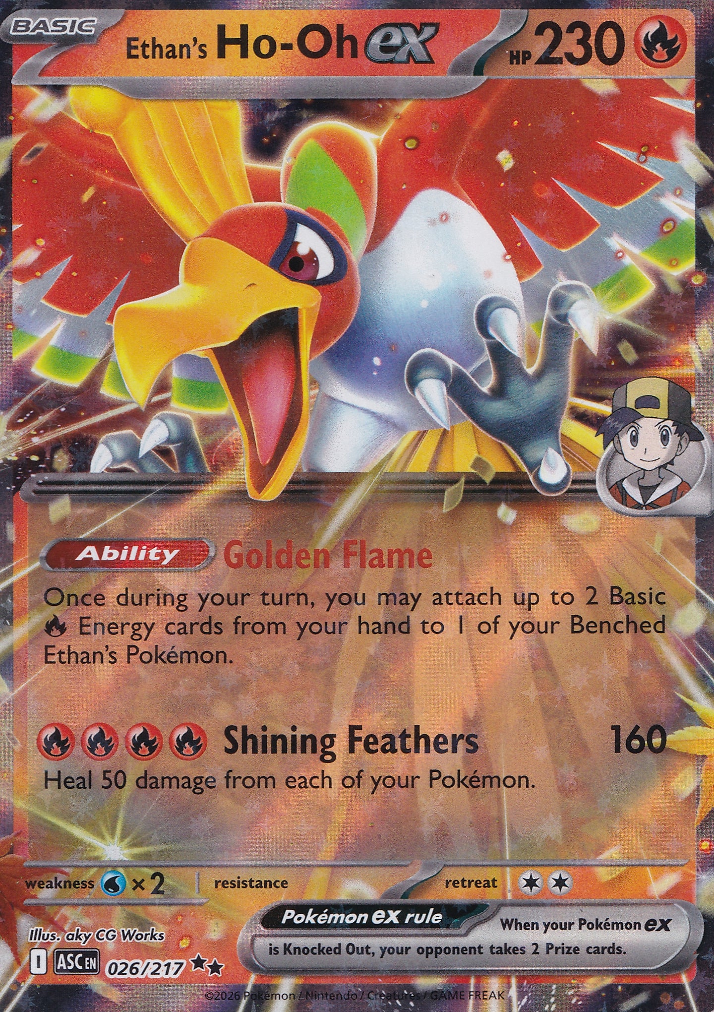 Ethan's Ho-Oh ex 026/217 ENG 2026 (NM)