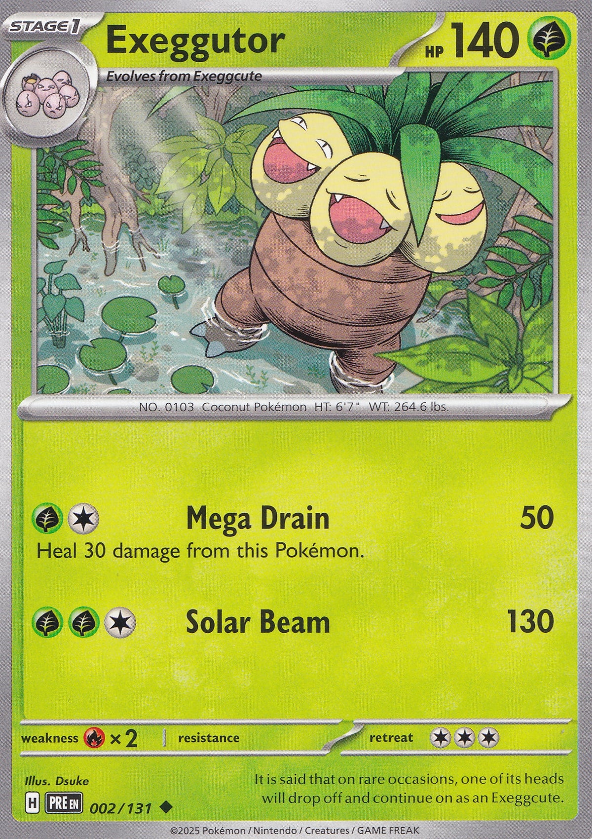 Exeggutor 002/131 PRE EN (NM)