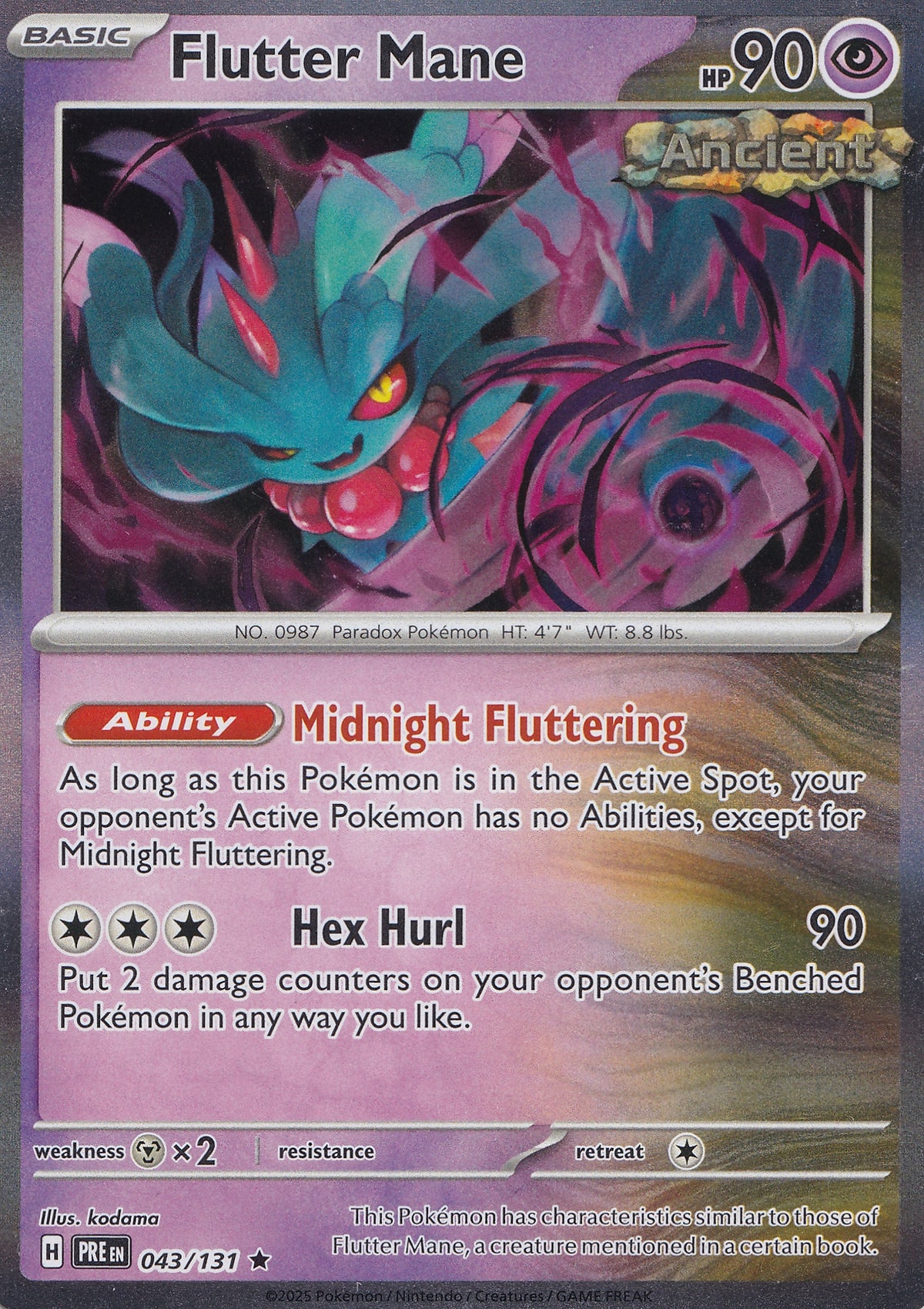 Flutter Mane Holo 043/131 PRE ENG 2025 (NM)