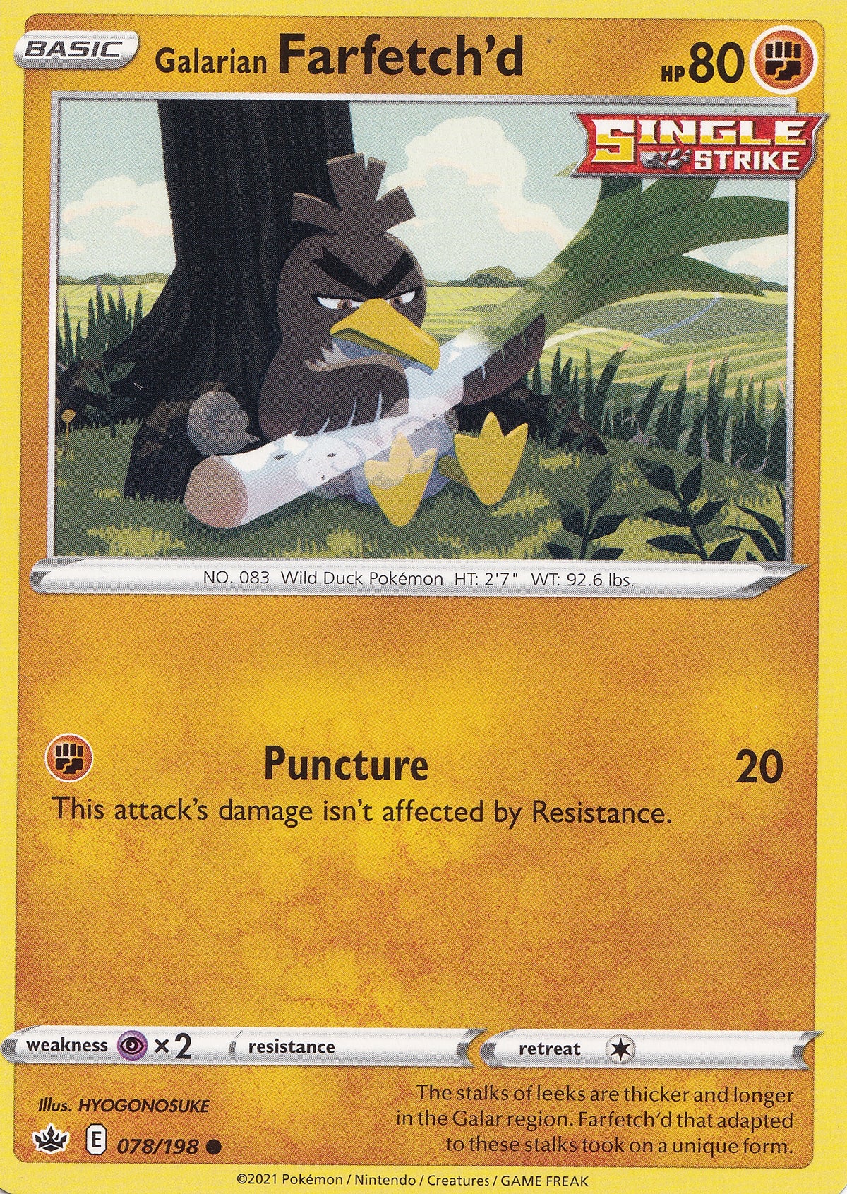 Galarian Farfetch'd 078/198 CRE EN (NM)