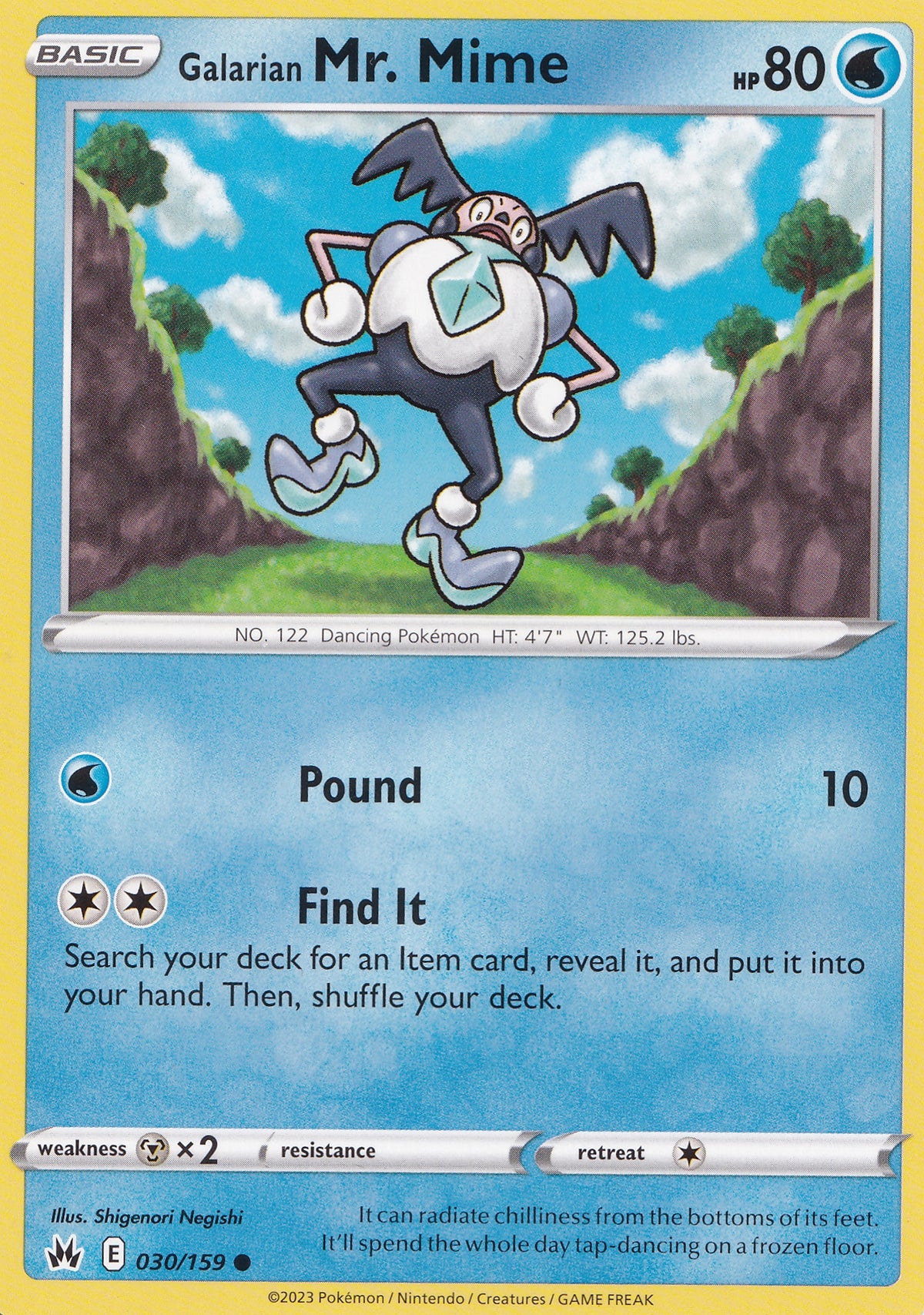Galarian Mr. Mime 030/159 EVS ENG 2021 (NM)