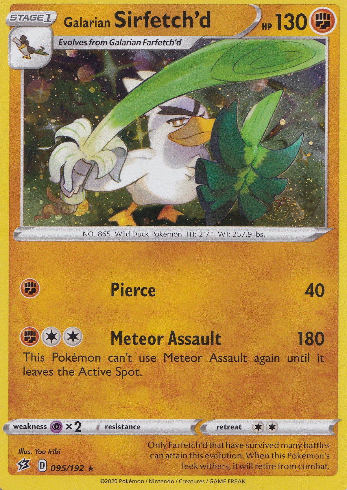 Galarian Sirfetch'd 095/192 RCL ENG 2020 (NM)