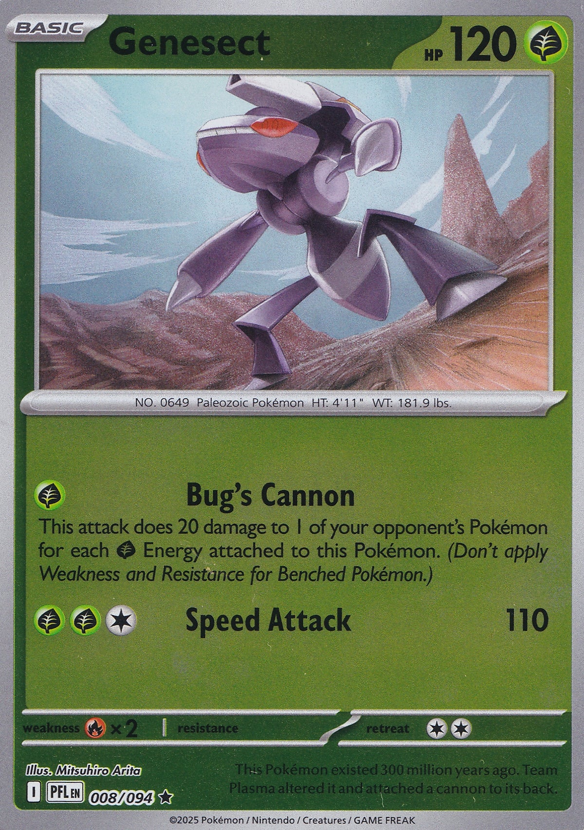 Genesect 008/094 PFL EN RH (NM)