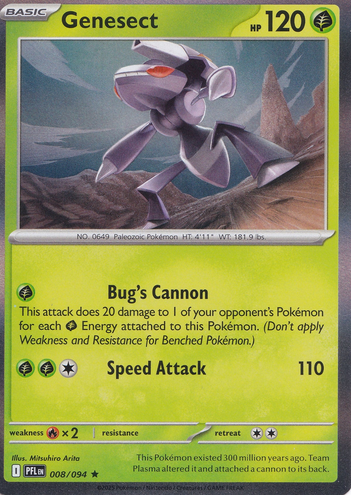 Genesect 008/094 PFL EN HOLO (NM)