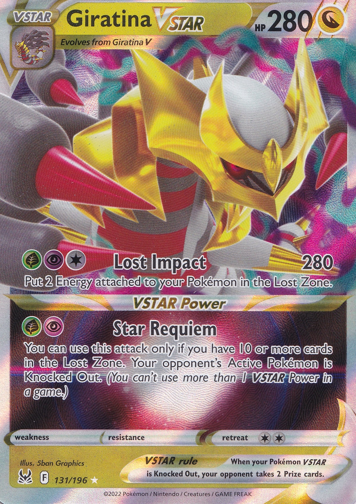 Giratina VSTAR 131/196 LOR ENG 2022 (NM)
