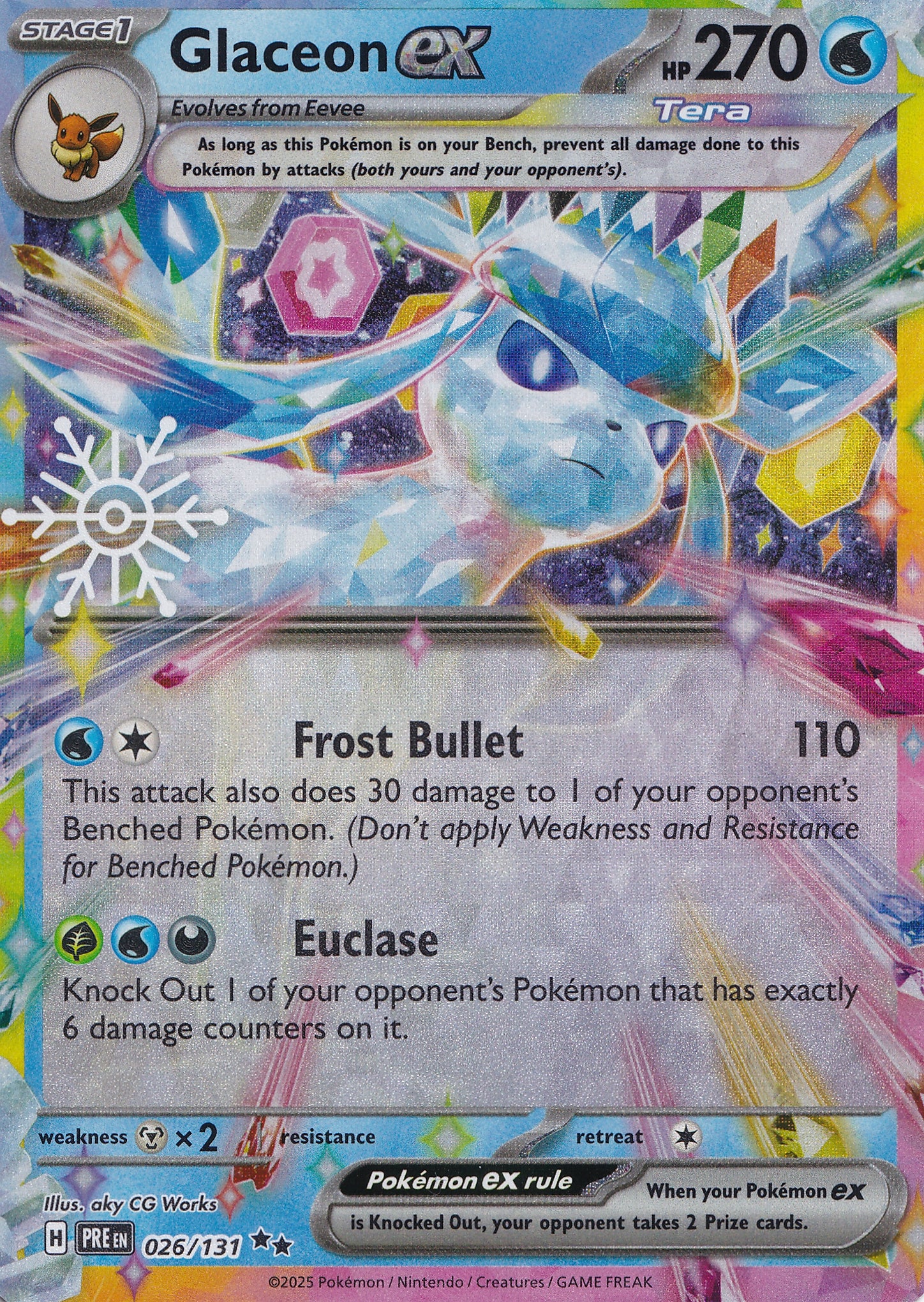 Glaceon ex 026/131 PRE ENG 2025 (NM)