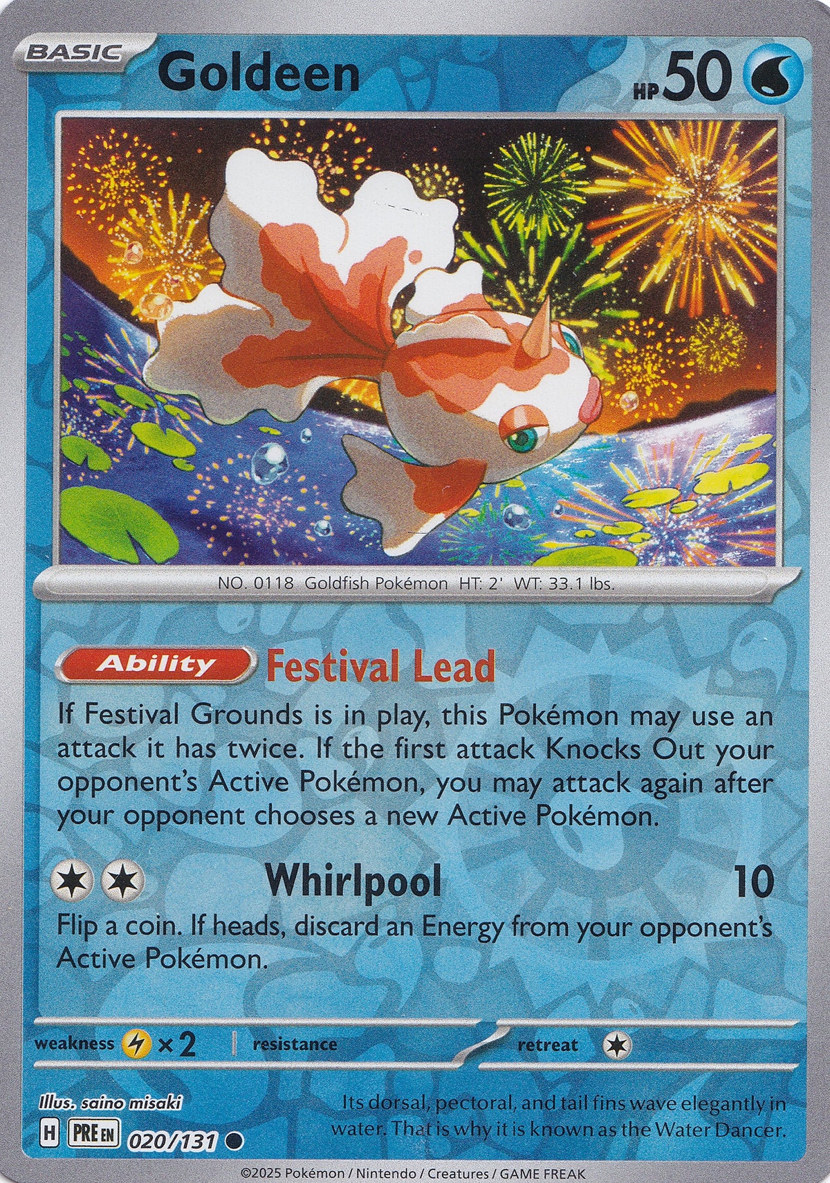 Goldeen 020/131 PRE ENG 2025 (NM)