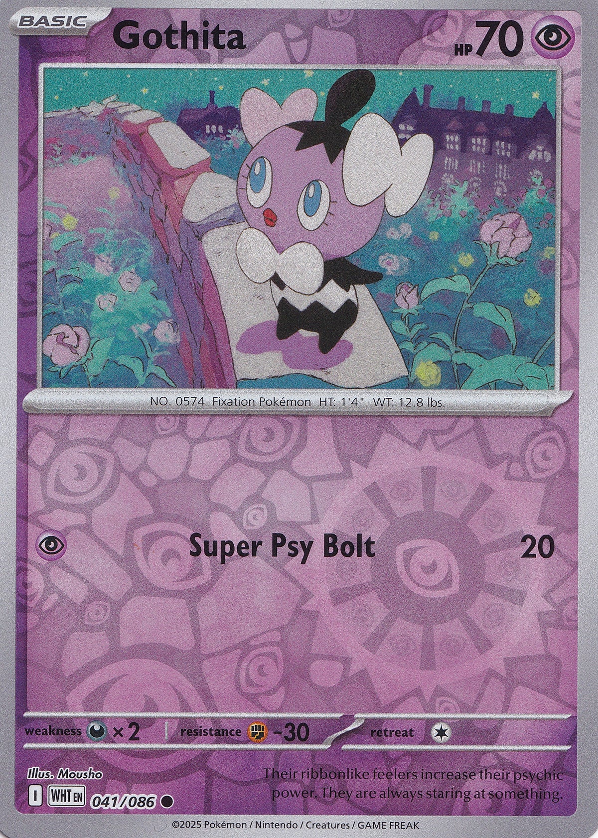 Gothita 041/086 WHT EN REVERSE HOLO (NM)