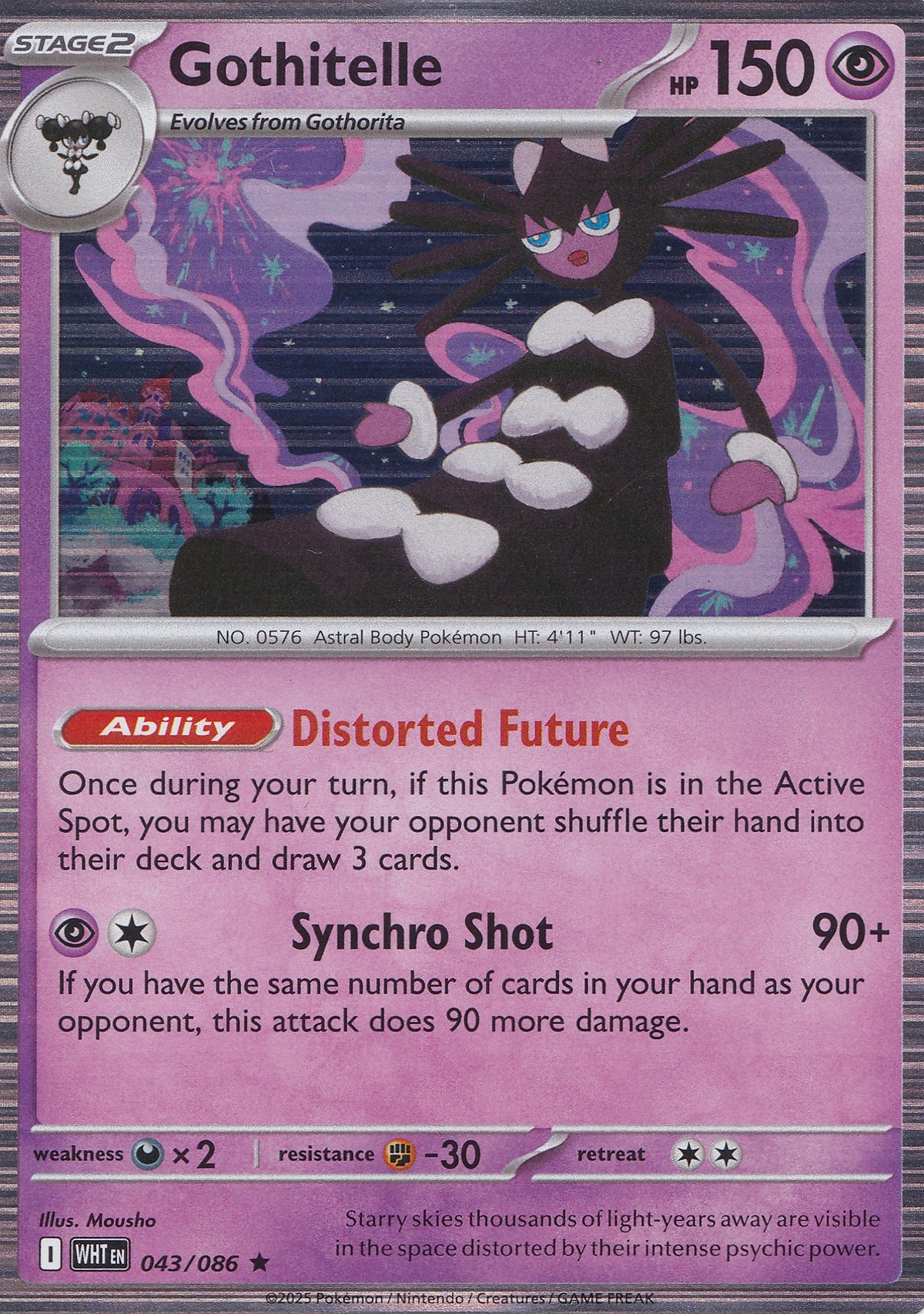 Gothitelle 043/086 WHT EN HOLO (NM)