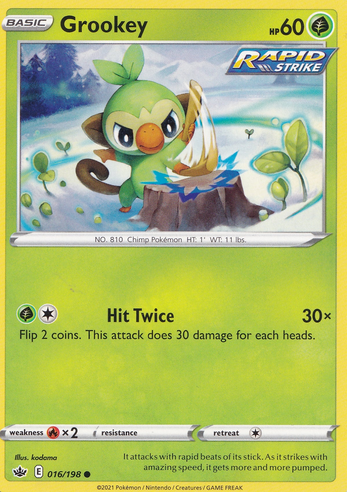 Grookey 016/198 EN (NM)