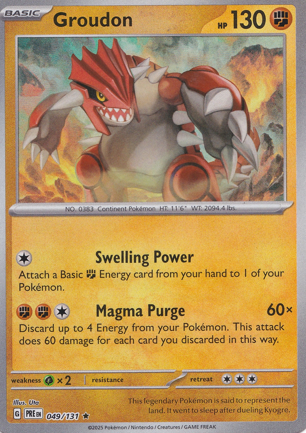 Groudon 049/131 PRE EN (NM)