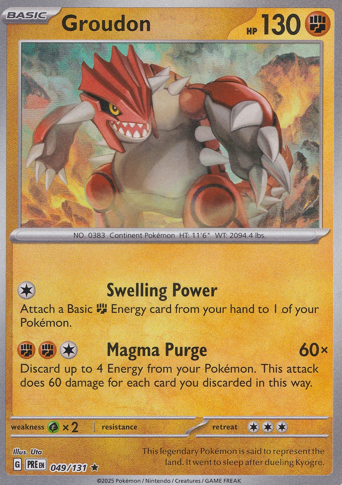 Groudon 049/131 PRE EN (NM)