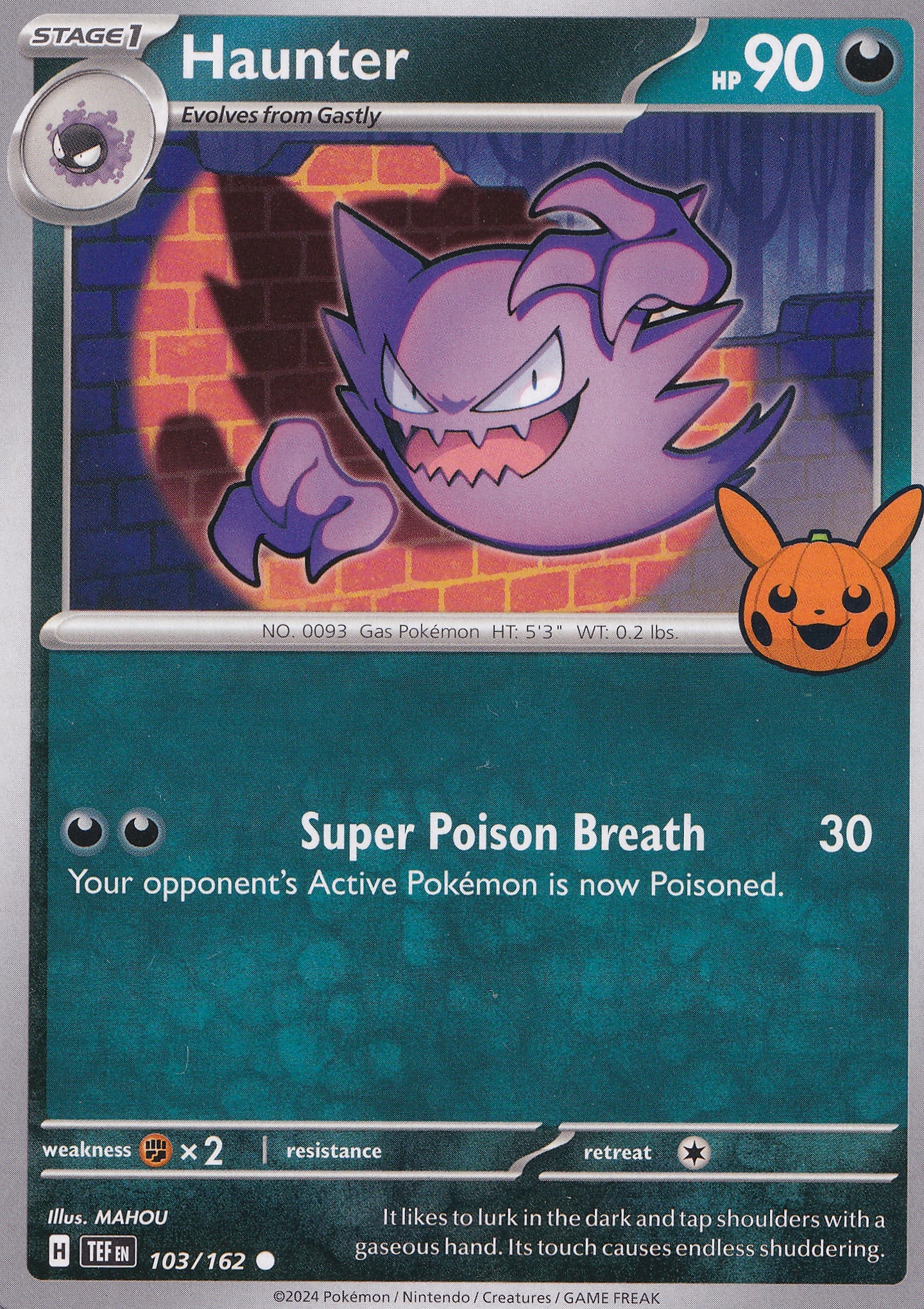 Haunter 103/162 TEF ENG 2024 (NM)